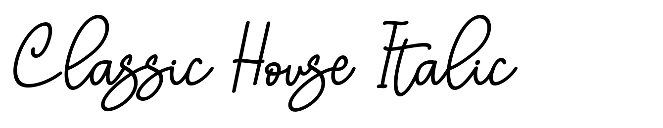 Classic House Italic